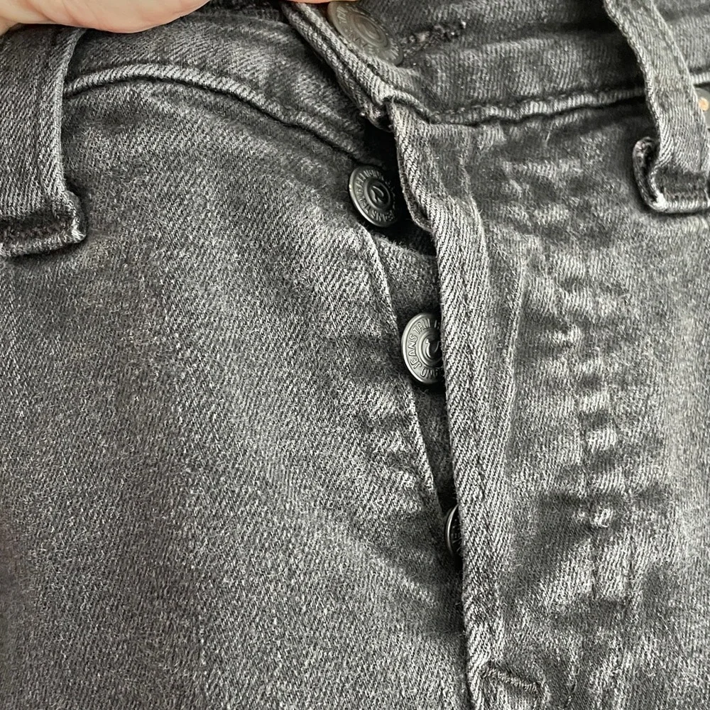 True Religion Jeans Men's Black 34 36 Button Fly Rocco Slim EUC